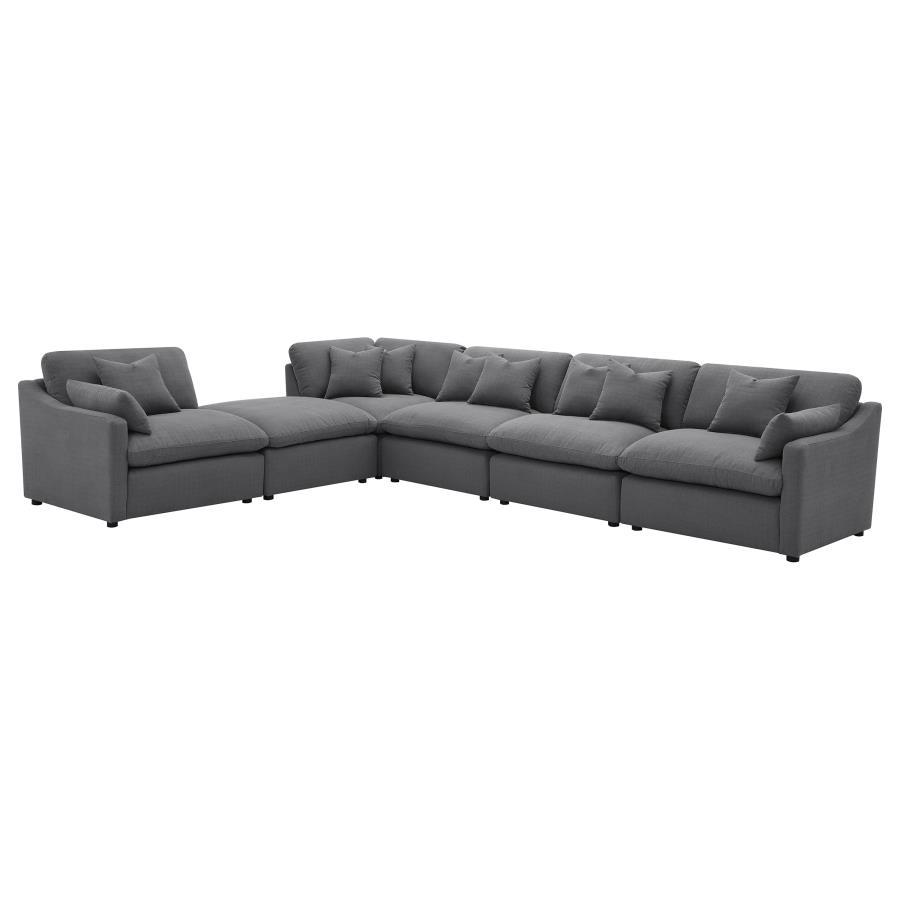 Hobson - Upholstered Modular Sectional Sofa With Ottoman