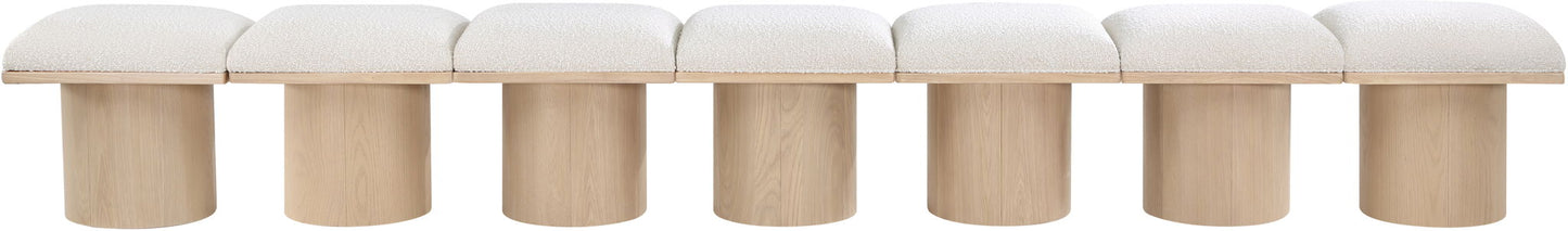 Pavilion - 7 Piece Modular Bench With Natural Base