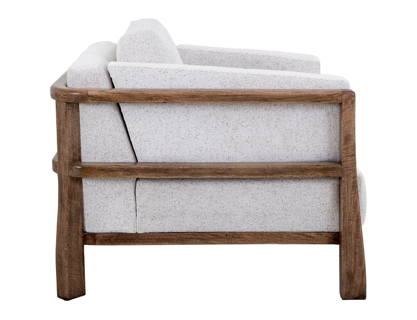 Roots - Armchair - Pearl Silver / Light Brown