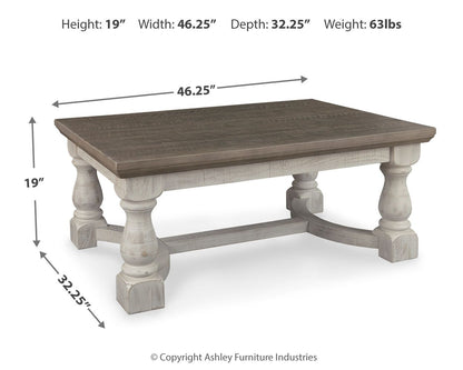 Havalance - Gris / Blanco - Mesa de centro rectangular