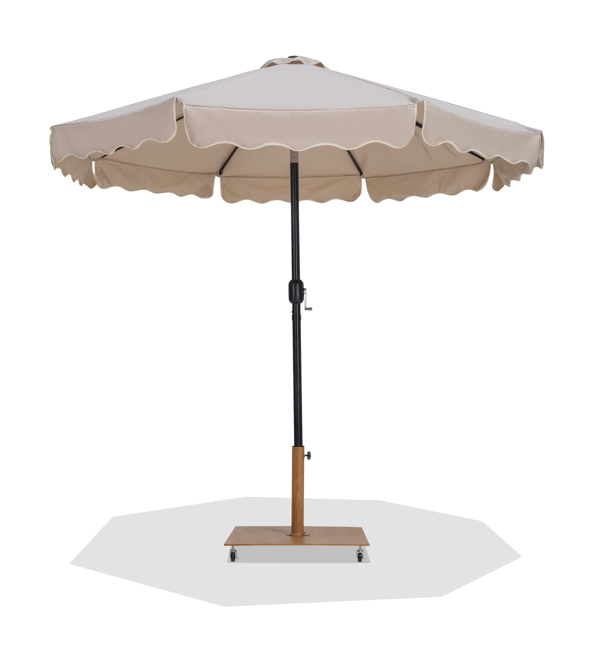 black vs light patio umbrella Amalfi - Aluminum Patio Umbrella
