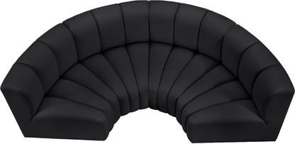 Arc - Faux Leather 4 Piece U-Shaped Modular Sofa