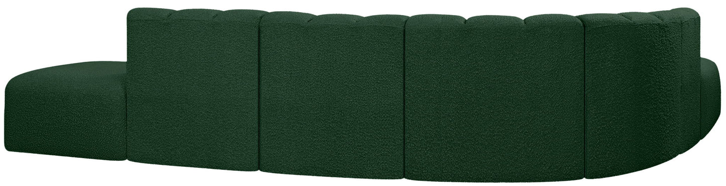 Arc - Boucle Fabric 7 Piece Corner Modular Sofa