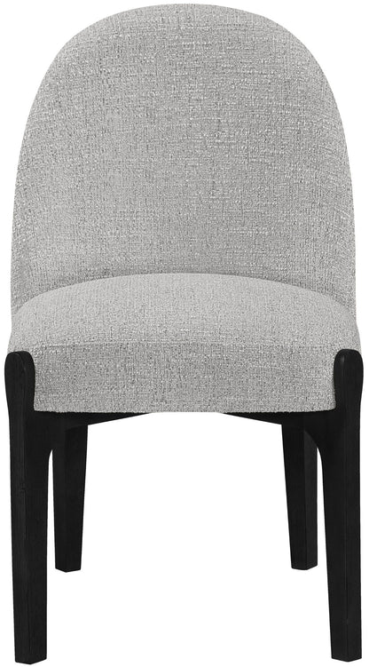 Torino - Upholstered Dining Chair With Brushed Black Base (Set of 2)
