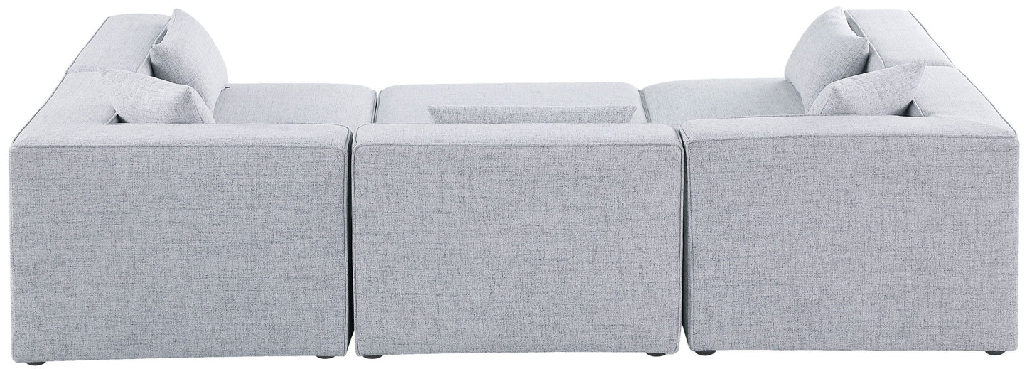 Cube - Linen 6 Piece Modular Sectional