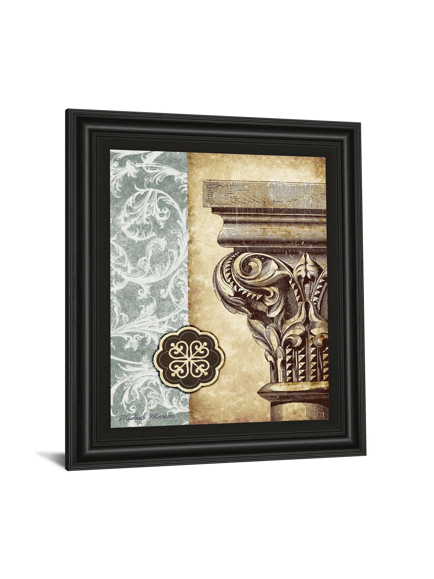 Fomanesque I By Michael Marcon - Framed Print Wall Art - Beige