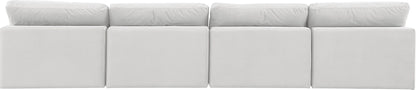 Comfy - Velvet Modular Armless Sofa 4 Seats