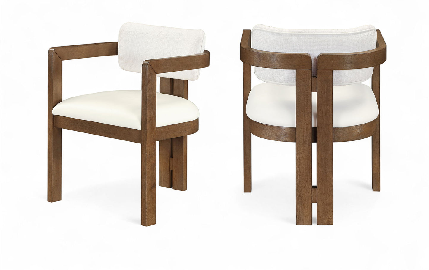 Ravina - Upholstered Dining Chair With Stained Brown Base (Set of 2)