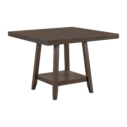 Seneca - Square Counter Table With Lazy Susan