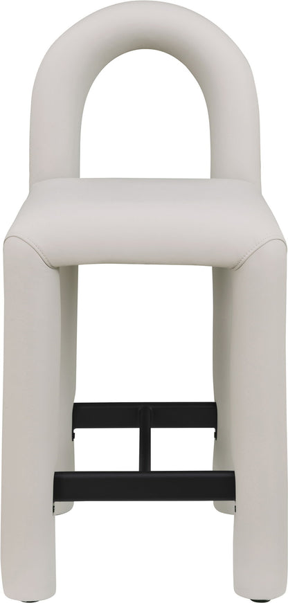 Amari - Faux Leather Stool