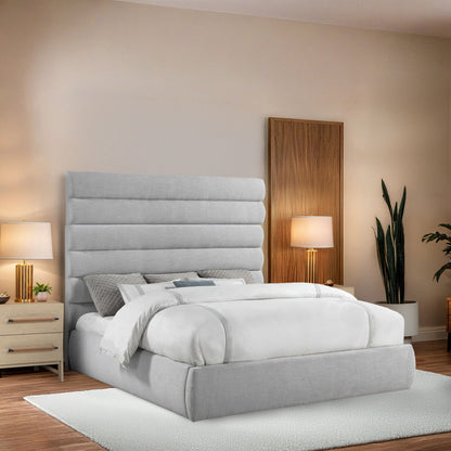 Adam - Linen Fabric Bed With 70.5" Headboard