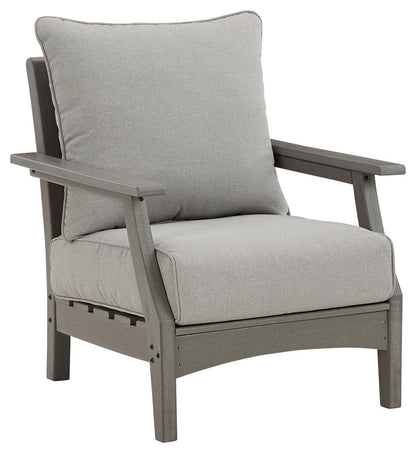 Visola - Gris - Sillón con cojín (juego de 2)