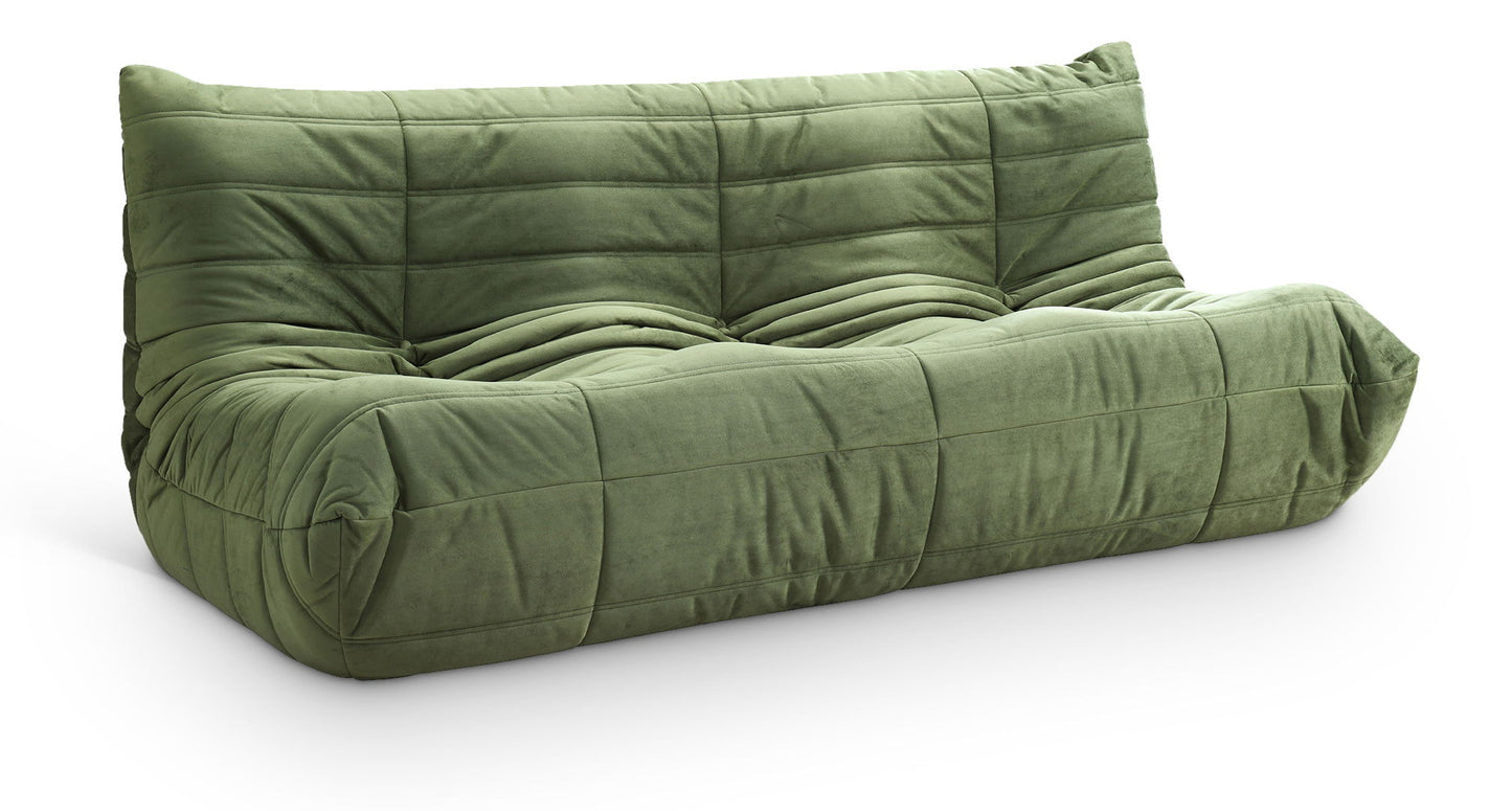 Relax - Velvet 77.75" Upholstered Sofa