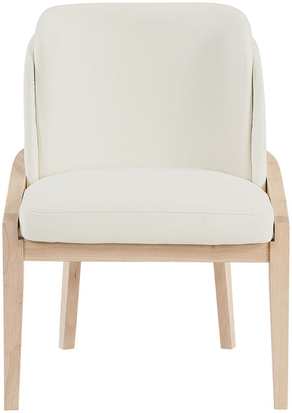 Navo - Faux Leather Upholstered Dining Chair - Natural Base