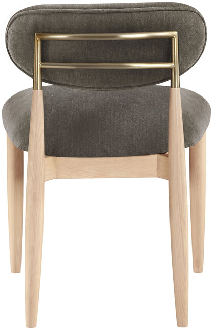 Riccio - Fabric Dining Side Chair (Set of 2) - Natural Frame