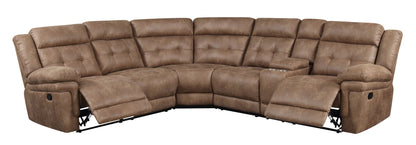 Anastasia - 3 Piece Sectional - Light Brown