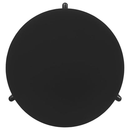 Cordova - Mesa de centro redonda de madera maciza - Negro