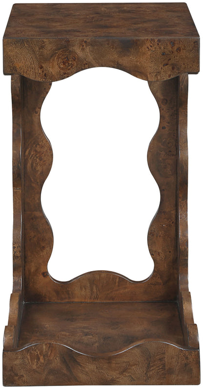 Vassa - Burl Veneer End Table