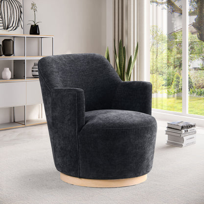 Clarita - Chenille Swivel Accent Chair