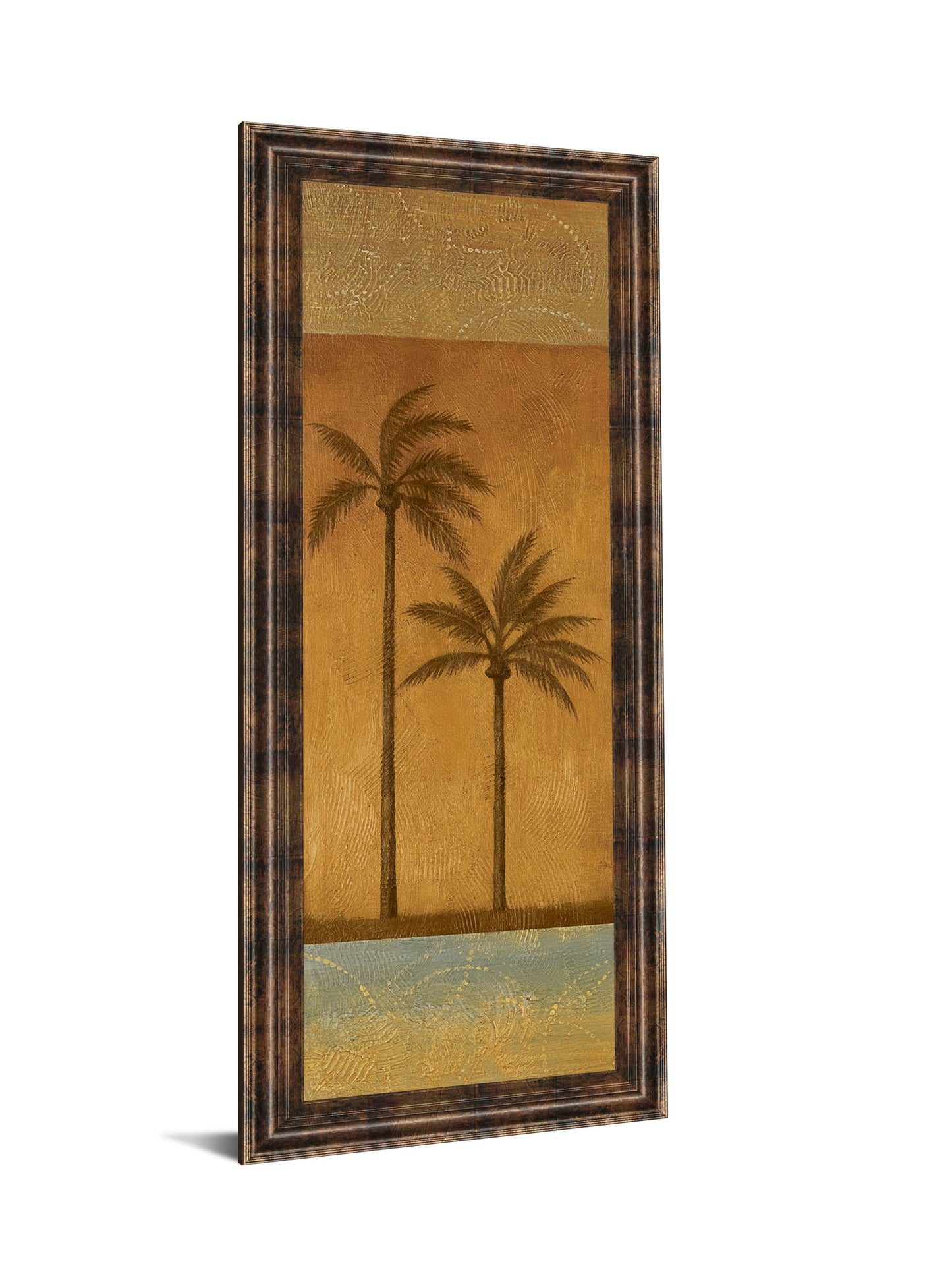 Golden Palm Il By Jordan Grey - Framed Print Wall Art - Light Brown