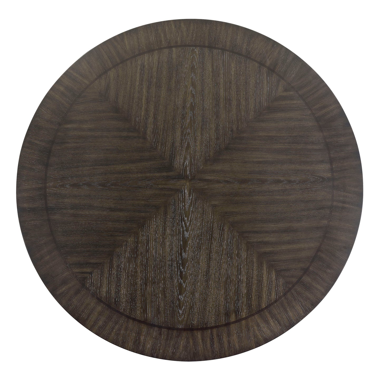 Jeffries - Round Table With Lazy Susan - Espresso