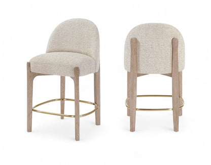 Torino - Counter Stool With Brushed Natural Base