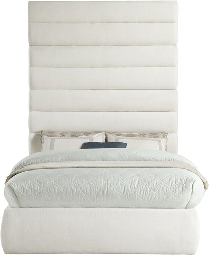 Adam - Linen Fabric Bed With 89" Headboard