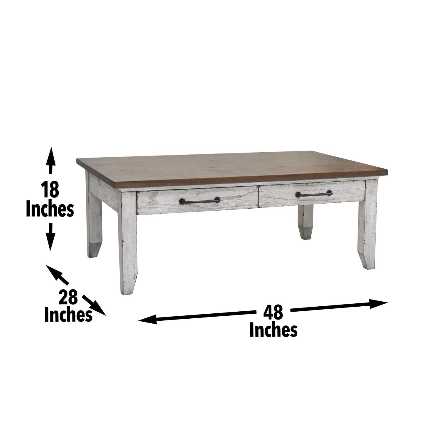 Bear Creek - Cocktail Table - White