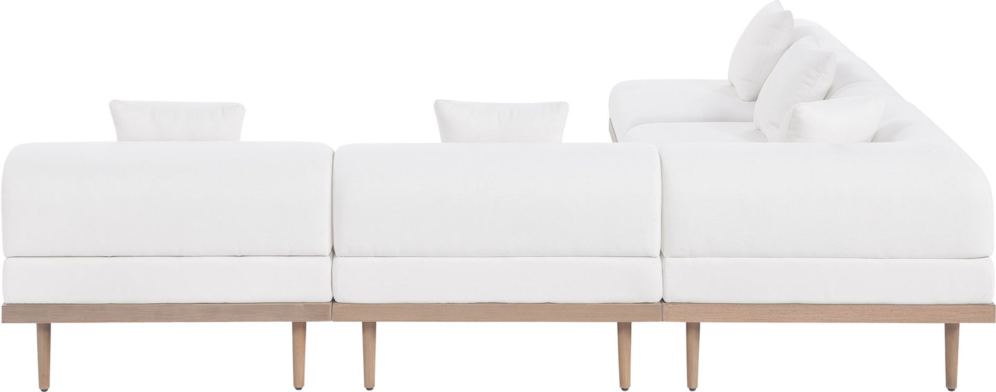 Laguna - 5 Piece 106.5" Upholstered Outdoor Patio Modular Sectional