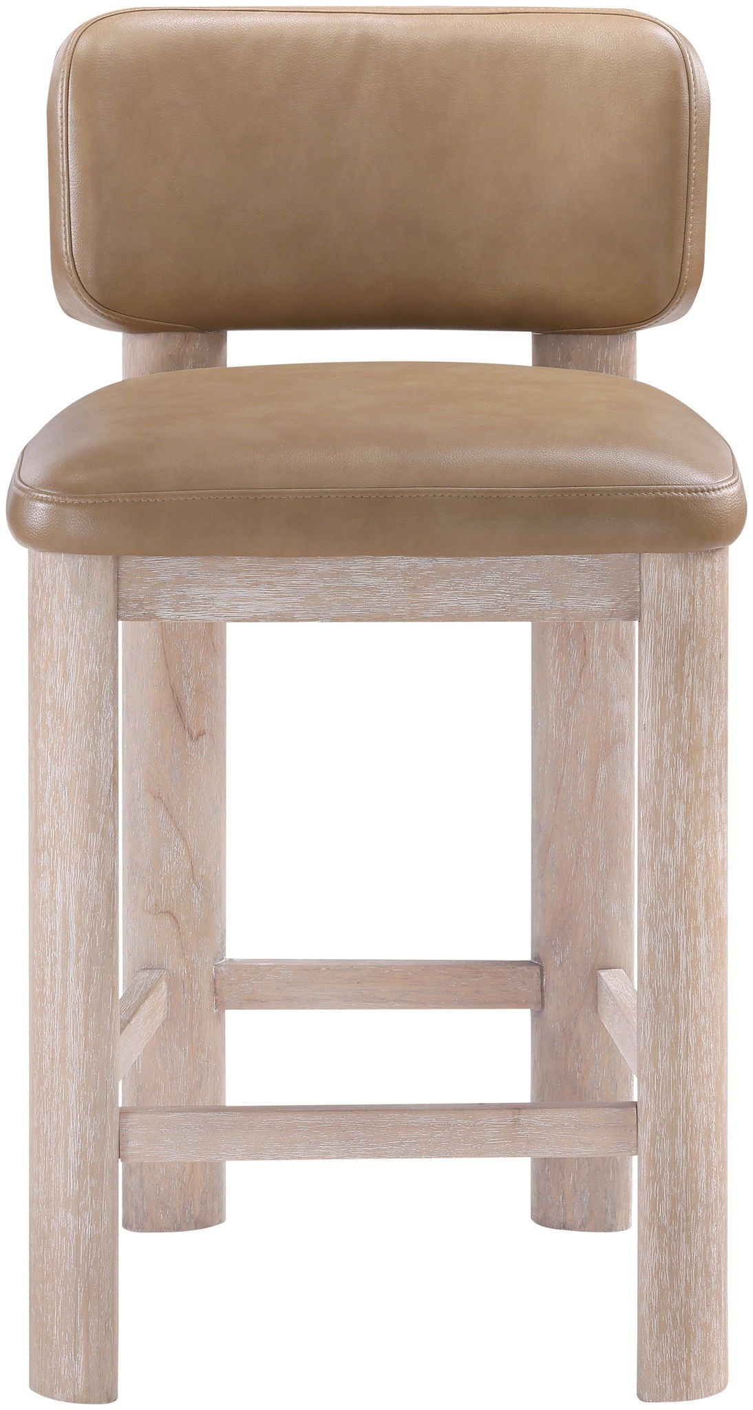 Paloma - Vegan Leather Upholstered Counter Stool (Set of 2) - Tan