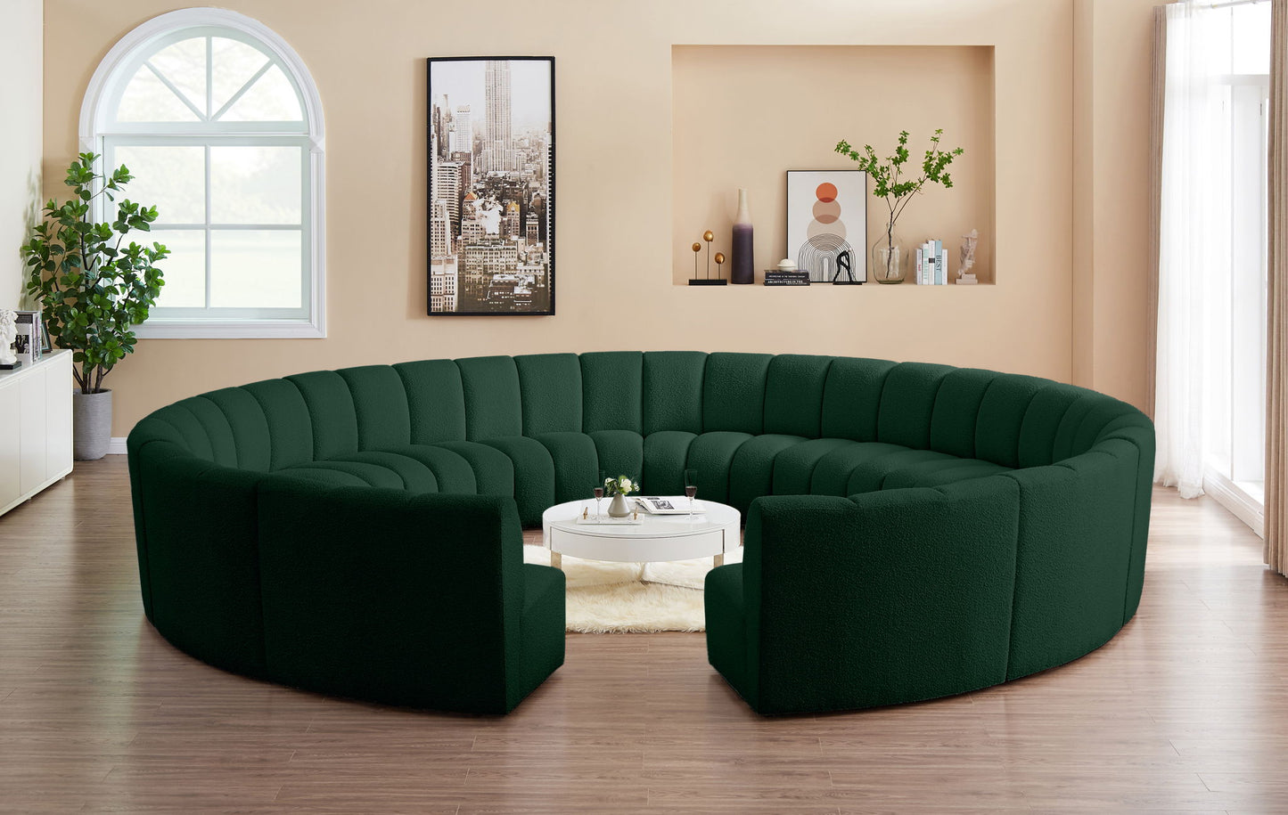 Infinity - 12 Piece Boucle Modular Sectional