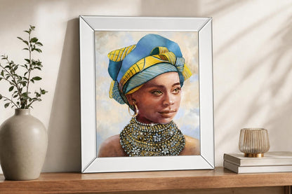 Soulful Beauty I By Donna Brooks - Light Blue