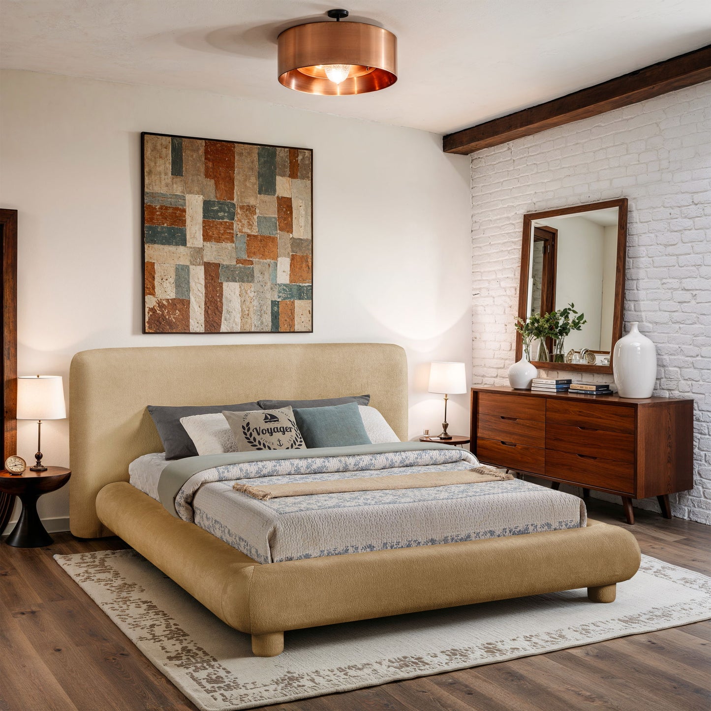 Blair - Chenille Upholstered Bed