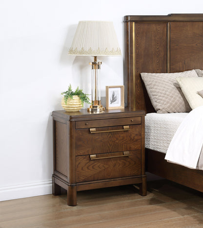 Milan - Nightstand - Dark Brown