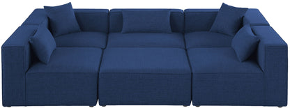 Cube - Linen 6 Piece Modular Sectional