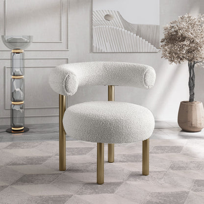 Bordeaux - Boucle Fabric Accent Chair