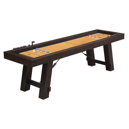 Titus - Shuffleboard Table - Brown - 108"