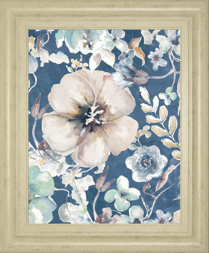 22x26 Indigo Beautiful II By PatriciaPinto - Blue
