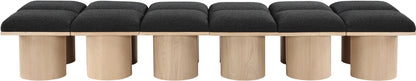 Pavilion - 12 Piece Modular Bench With Natural Base