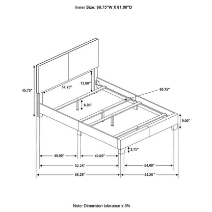 Dorian - Upholstered Panel Bed