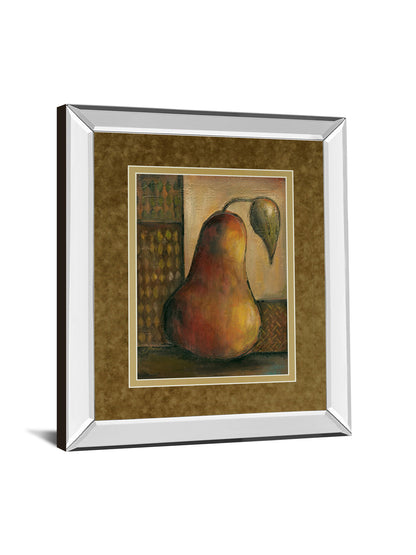 Peralicous I By Joyce Combs - Mirror Framed Print Wall Art - Light Brown