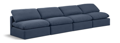 Indulge - Linen 4 Seat Modular Armless Sofa