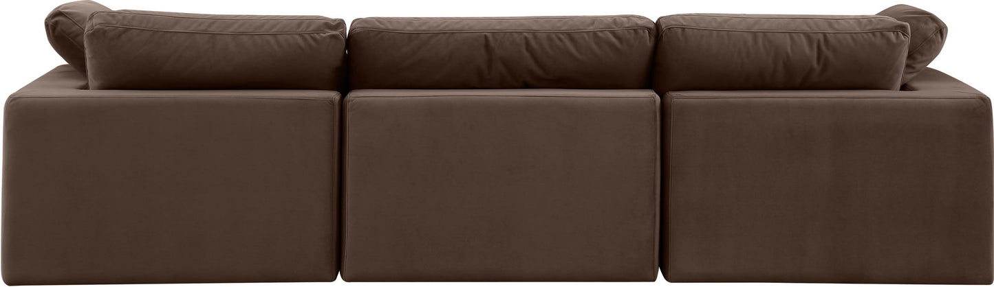 Comfy - Velvet Modular Sofa 3 Seats