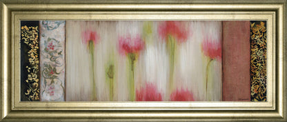 Rain Flower I By Dysart - Framed Print Wall Art - Beige