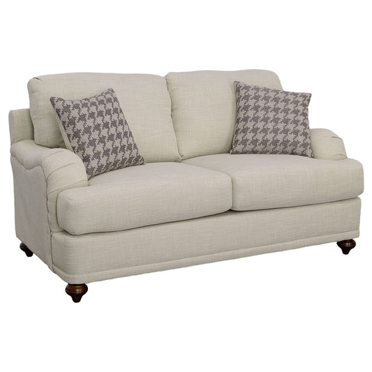 Glenn - Loveseat con respaldo acolchado - Gris claro