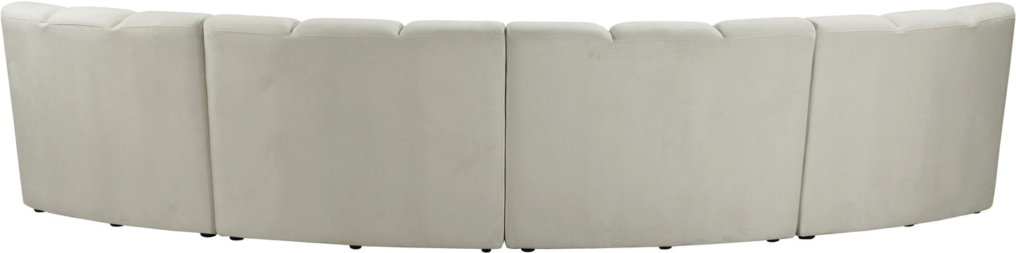 Infinity - 4 Piece Velvet Modular Sectional