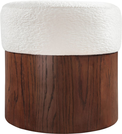 Nimes - Ottoman / Stool With Brown Base