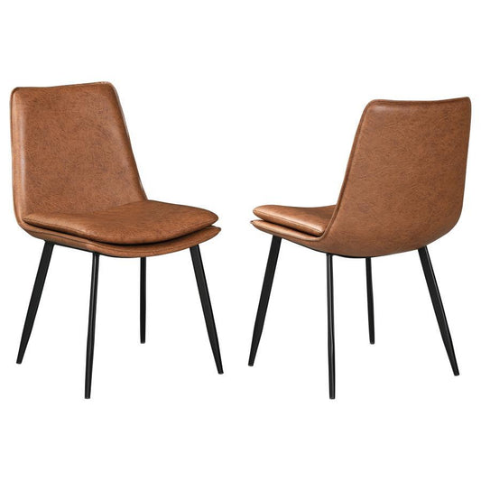 Ortega - Upholstered Dining Side Chair (Set of 2) - Coffee