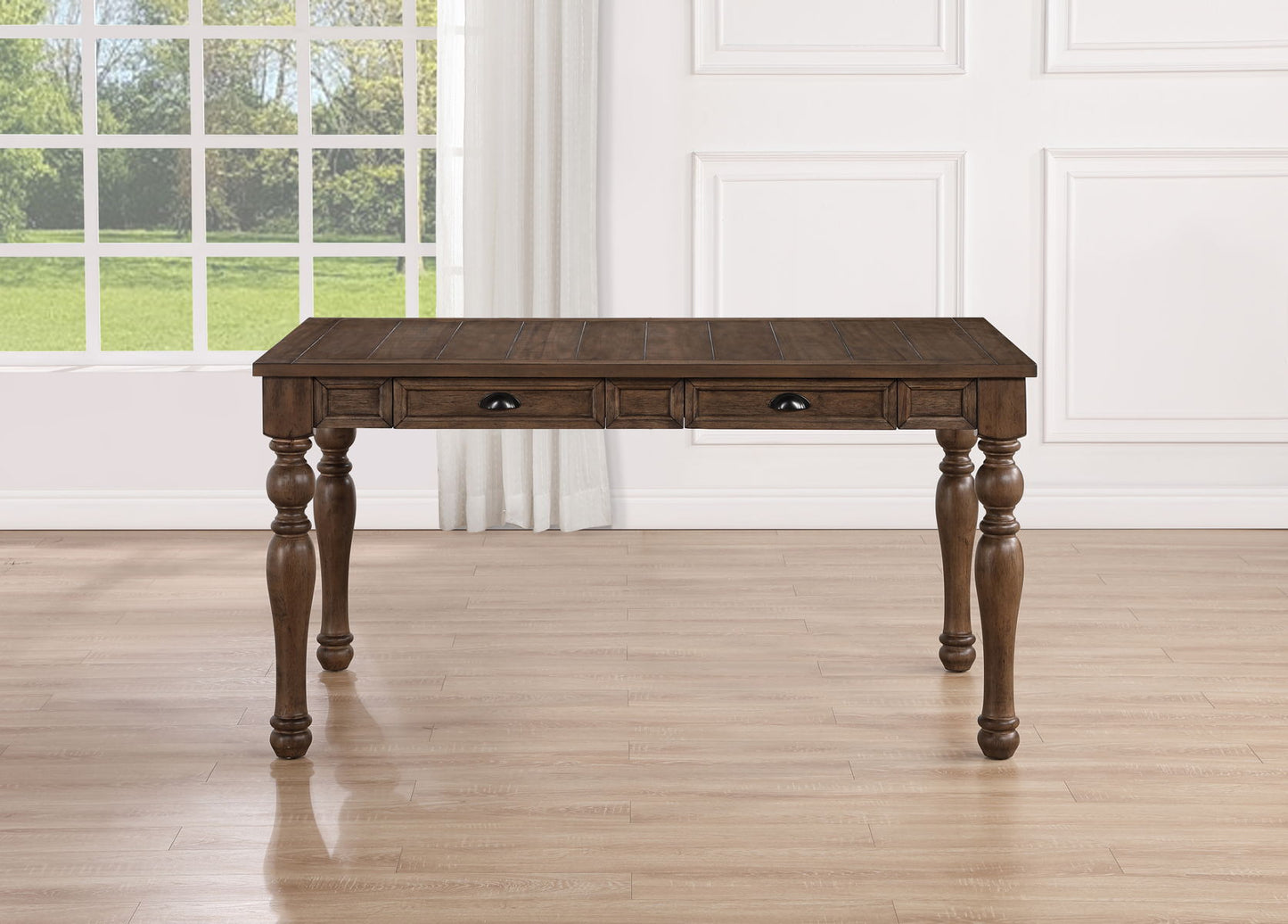 Joanna - 4 Drawer Dining Table - Brown