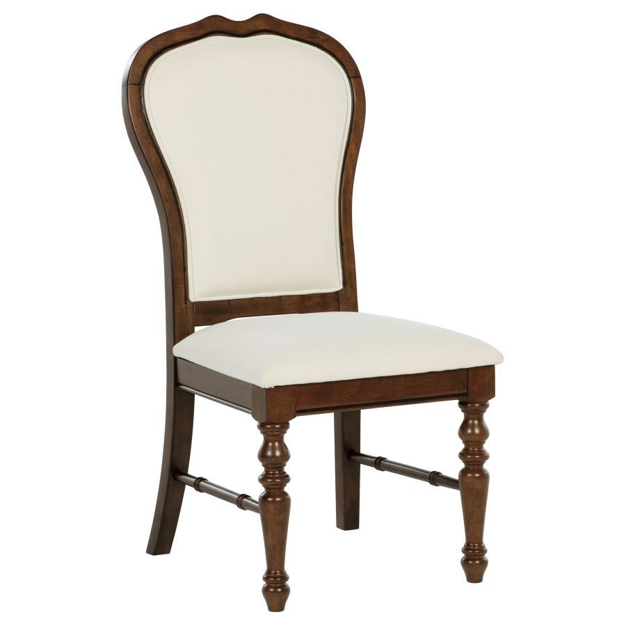 Landon - Upholstered Dining Side Chair (Set of 2) - Rich Brown